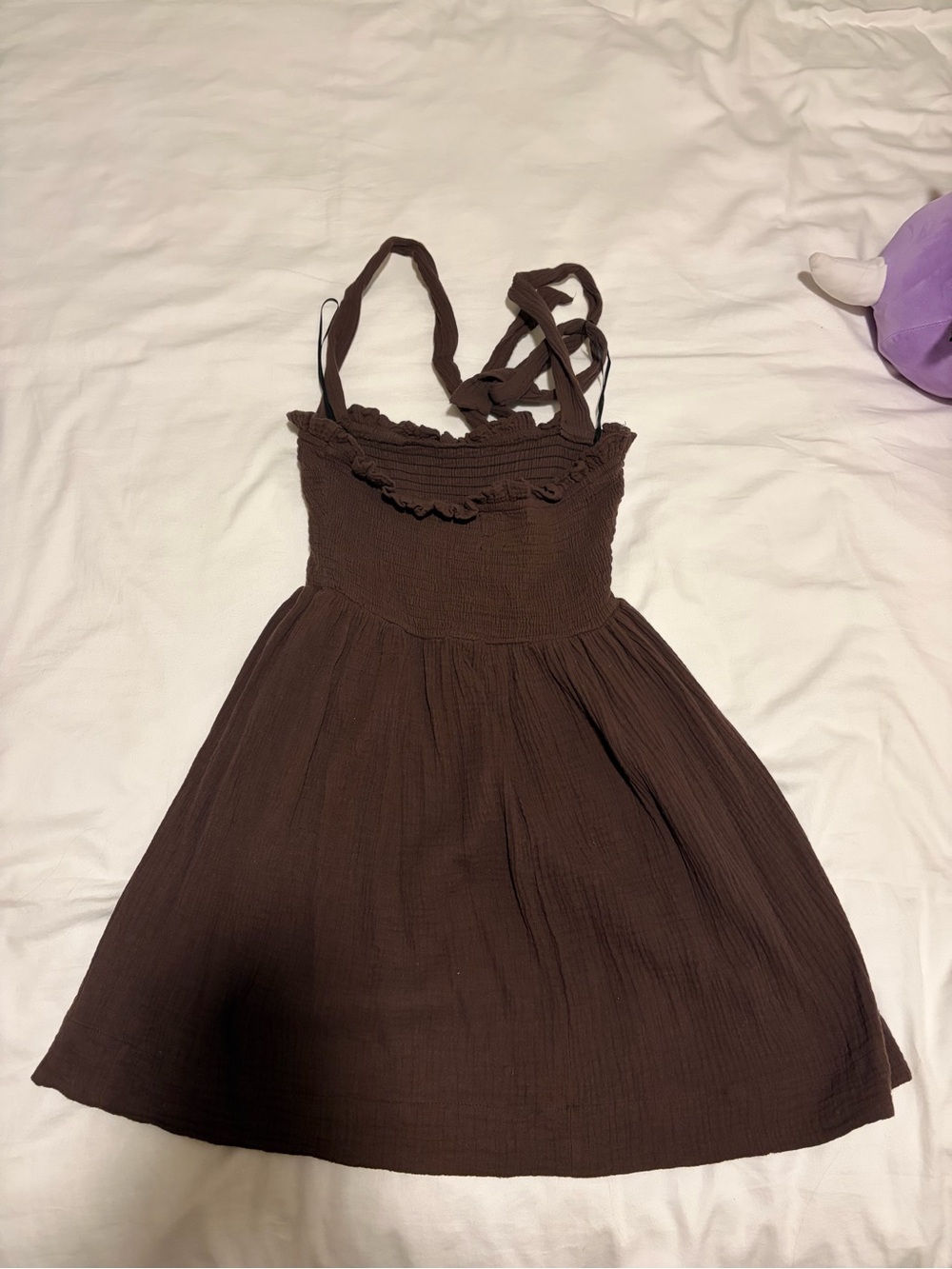 Princess Polly Rhea Mini Dress Brown - Picture 4 of 5